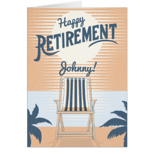 Chaise de plage coucher de soleil heureux retraite