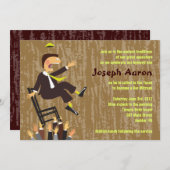 Chaise Hora Dance Bar Mitzvah Invitation (Devant / Derrière)