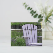 Chaise Lavender Garden Faire-part de déplacement (Debout devant)