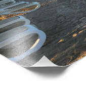 Chaise longue, agrandissement de photo de plage (Coin)