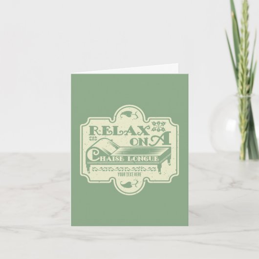 Chaise Longue Kaart (Voorkant)
