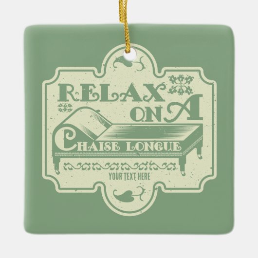 Chaise Longue Keramisch Ornament (Voorkant)