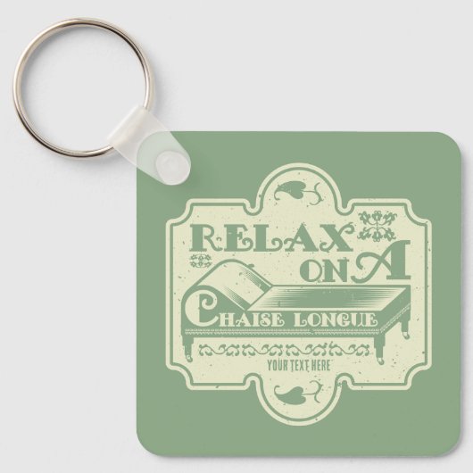 Chaise Longue Sleutelhanger (Voorkant)