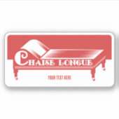 Chaise Longue Sticker (Voorkant)