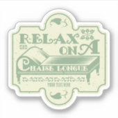 Chaise Longue Sticker (Voorkant)