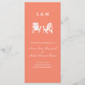 Chaises Adirondack | Programme de cérémonie (Devant)