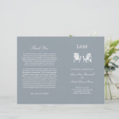 Chaises Adirondack Programme de mariage gris argen (Debout devant)