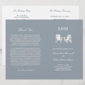 Chaises Adirondack Programme de mariage gris argen (Devant / Derrière)