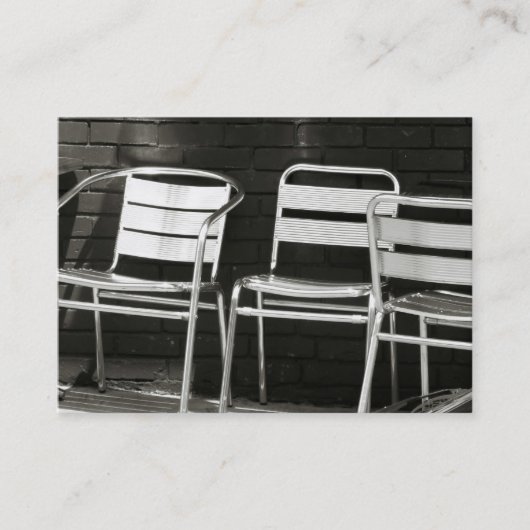 Chaises de carte de visite de photographie (Devant)