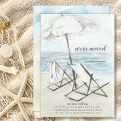 Chaises de plage aquarelle Faire-part mobile