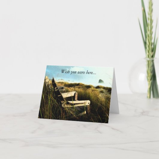 Chaises De Plage D'Été.. Cartes de correspondance (Devant)