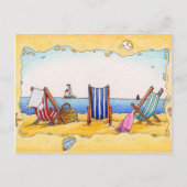 Chaises longues - Carte postale (Devant)