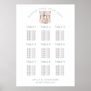 Chaises mariages 9 Tableaux 90 Tableau des sièges