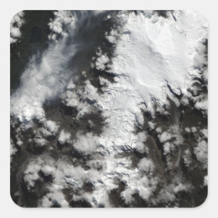 Chaiten Volcano in Chili Vierkante Sticker