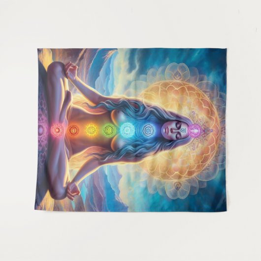 Chakra-bemiddeling Wandkleed (Voorkant (horizontaal))