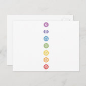 Chakra-Briefkaarten Feestdagenkaart (Voorkant / Achterkant)