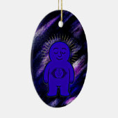 Chakra Buddies: Derde Oog Chakra Keramisch Ornament (Rechts)