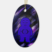 Chakra Buddies: Derde Oog Chakra Keramisch Ornament (Links)