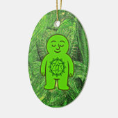 Chakra Buddies: Hartchakra Keramisch Ornament (Links)