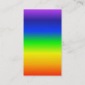 Chakra colore le carte de visite d'arc-en-ciel (Dos)