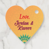 Chakra Doré Étiquette de Remerciement Favori (Dos)