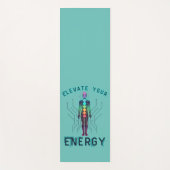 Chakra Energie Alignment Y2K Neon Circuit Board Yogamat (Voorkant)