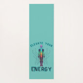 Chakra Energie Alignment Y2K Neon Circuit Board Yogamat (Achterkant)