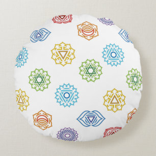 Chakra Energy Round Pillow Rond Kussen