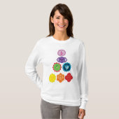 Chakra Energy System T-shirt met lange mouwen (Voorkant volledig)