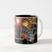 Chakra fractale aile la spiritualité Mug (Devant droit)