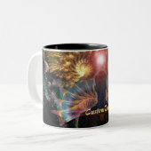 Chakra fractale aile la spiritualité Mug (Devant gauche)