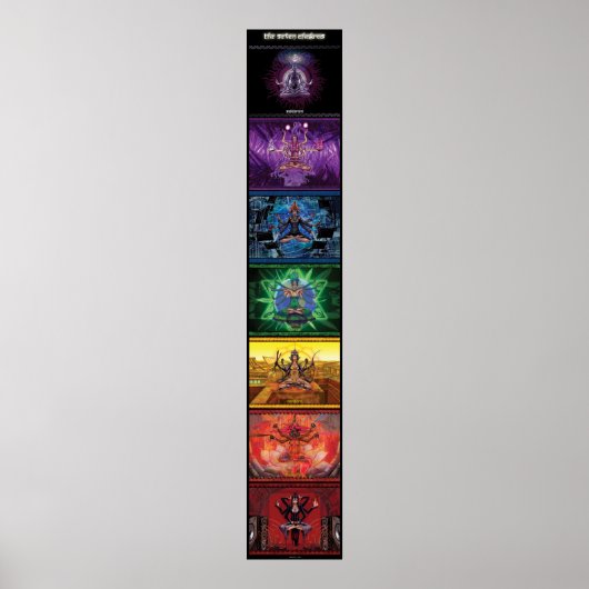 Chakra Goddesses Banner 2e editie Poster (Voorkant)
