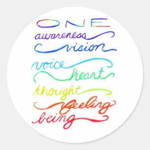 Chakra Inspirerend woorden Aangepaste sticker Deca