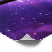 Chakra kent zeven paars tsakras-symbolen poster (Hoek)