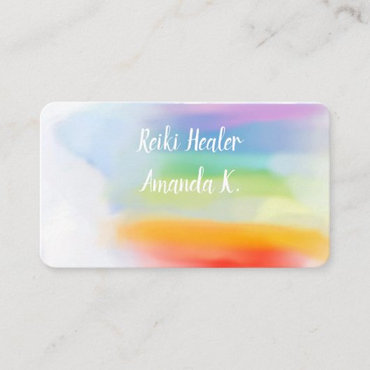 Chakra Lightworker Reiki Couleurs Cartes de visite (Devant)