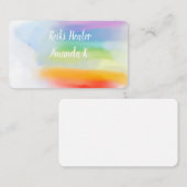 Chakra Lightworker Reiki Couleurs Cartes de visite (Devant / Derrière)