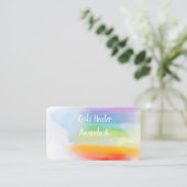 Chakra Lightworker Reiki Couleurs Cartes de visite (Debout devant)