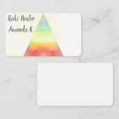 Chakra Lightworker Reiki Couleurs Cartes de visite (Devant / Derrière)