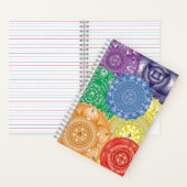 Chakra Mandala Collage Multi-Color Notitieboek (Binnen)