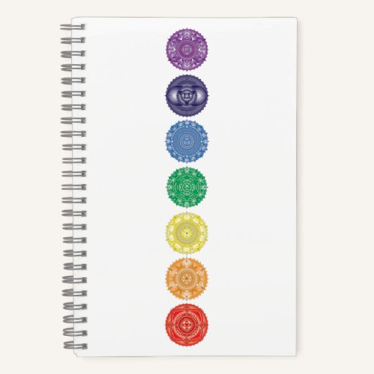 Chakra Mandala Multi-Color Notitieboek (Voorkant)