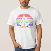 Chakra Meditation Yoga Rainbow Sunset T-shirt (Voorkant)