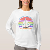 Chakra Meditation Yoga Rainbow Sunset T-shirt (Voorkant)