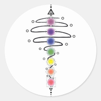 Chakra Modulator Ronde Sticker