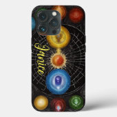 Chakra-monogram Case-Mate iPhone Case (Achterkant)