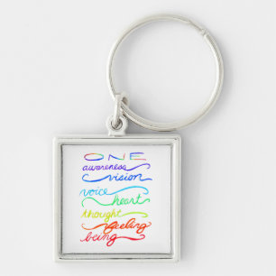Chakra One Inspirerend Words Art Sleutelhangers