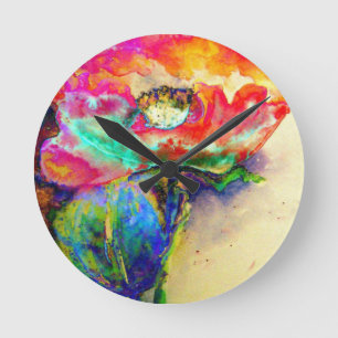 Chakra Poppy Ronde Klok