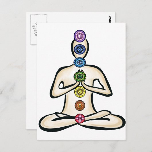Chakra Powered Briefkaart (Voorkant / Achterkant)