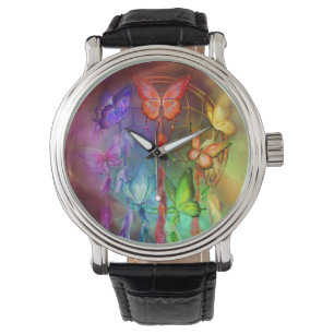 Chakra rêve la montre en cuir vintage