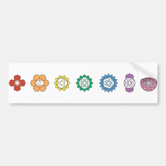 Chakra Strip Bumpersticker (Voorkant)