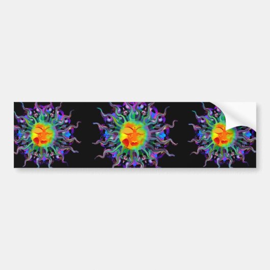 Chakra Sun Bumpersticker (Voorkant)